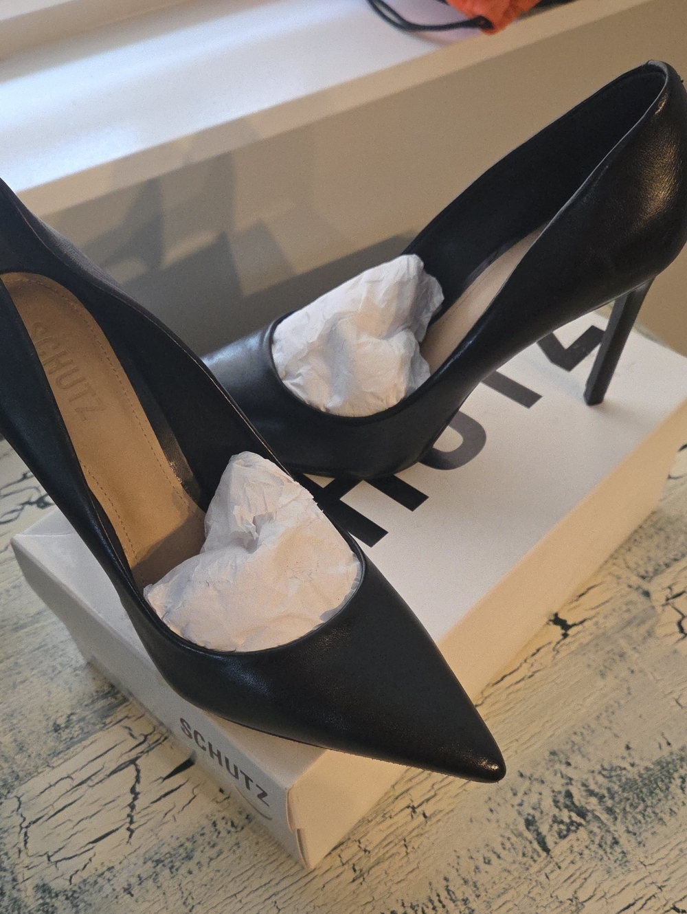 Schutz Deluxe Nappa Pointed Toe Heel Sz 8